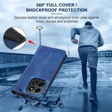 honor x6b leather wallet case with shockproof