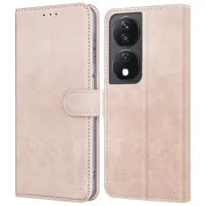 Honor 90 Smart Rose Gold Leather Wallet Case