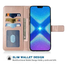 honor x7b leather wallet case with wallet feature