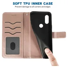 honor x7b leather wallet case with soft inner tpu