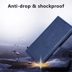 moto g45 leather wallet case with shockproof