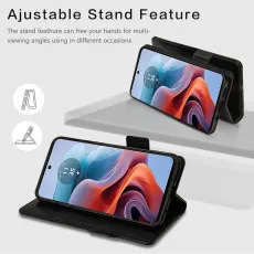 moto g45 leather wallet case with landscape view