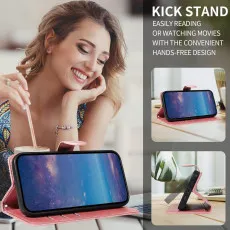 moto g45 leather wallet case with landscape view