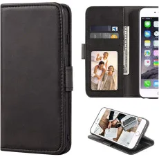 Moto g55 leather wallet case with wallet and stand