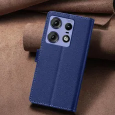 Leather Wallet Cover for Motorola Edge 50 Pro back view