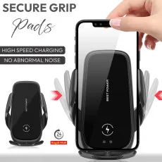 Car Phone Holder Wireless Charger Mount Dashboard Air Vent Holder iPhone Samsung & More