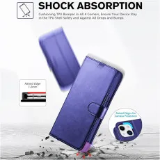 moto g35 leather wallet case with shockproof