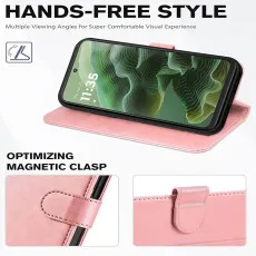 moto g35 leather wallet case with stand