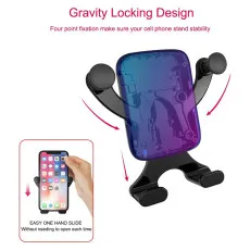 Air Vent Car Phone Holder 360 Adjustable Gravity Cradle Stand For Smartphonrd