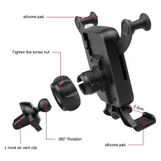 Air Vent Car Phone Holder 360 Adjustable Gravity Cradle Stand For Smartphonrd
