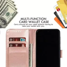 Premium leather wallet cover for iPhone 15 Pro Max