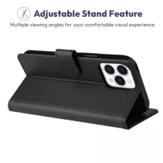 Magnetic stand wallet case for iPhone 15
