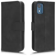 nokia c02 3 pocket wallet case black