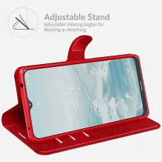 Nokia G20 Leather Wallet Case with adjustable stand