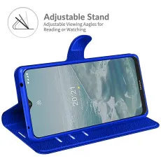Nokia G20 Leather Wallet Case with adjustable stand
