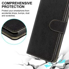 nokia c12 3 pocket wallet case with shockproof