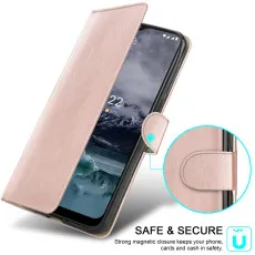 nokia c12 3 pocket wallet case with magnet