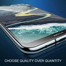 Nokia C21 Plus 2 tempered glass with fit on screen