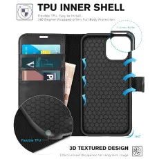 Nokia C21 Plus Leather wallet Case with soft inner material