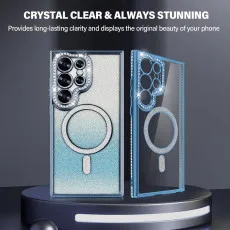 Magnetic glitter phone case for Samsung Galaxy S25 Ultra with multi protection