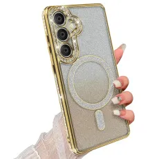 Samsung s25 diamond megsafe case gold