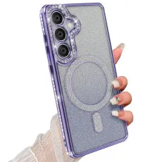 Samsung s25 diamond megsafe case purple