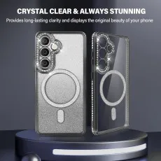 Samsung s25 diamond megsafe case crystal