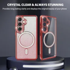 Samsung s25 diamond megsafe case crystal