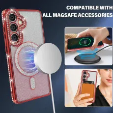 Samsung s25 diamond megsafe case wireless