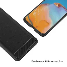 Black Carbon Fiber Cover for Huawei P40