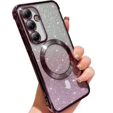 Samsung s25plus glitter megsafe case purple