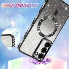 Samsung s25 plus glitter megsafe case shockproof