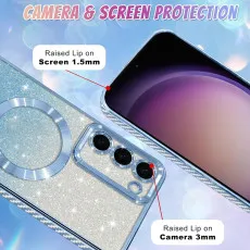 Samsung s25 plus glitter megsafe case protection