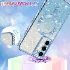 Samsung s25 plus glitter megsafe case shockproof