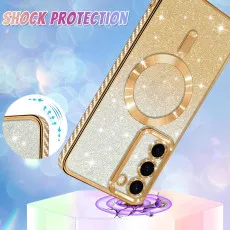 Samsung s25 plus glitter megsafe case shockproof