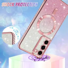 Samsung s25 plus glitter megsafe case shockproof