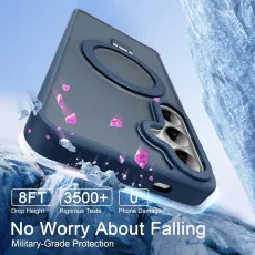 Samsung Galaxy S25 MagSafe Case in Blue with full drop protection