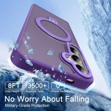 Samsung Galaxy S25 MagSafe Case in Purple with full drop protection