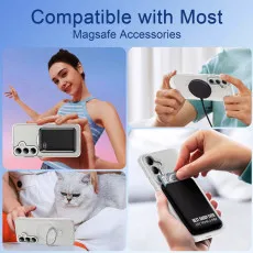 Samsung Galaxy S25 MagSafe Case in Grey with multi features