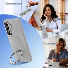 Samsung Galaxy S25 MagSafe Case in Grey with kickstand