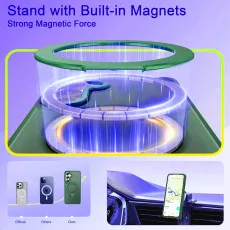 Samsung Galaxy S25 MagSafe Case in Green with magnet ring