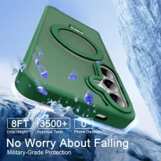 Samsung Galaxy S25 MagSafe Case in Green with full drop protection