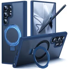 s24 ultra ring magsafe case blue