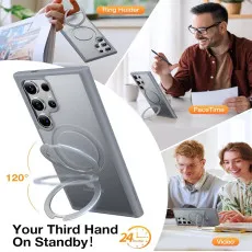 s24 ultra ring magsafe case stand