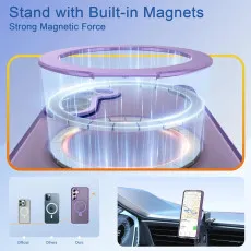 Samsung Galaxy S25 Plus Magsafe Case in Purple with magnets