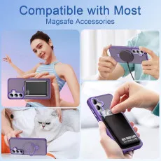Samsung Galaxy S25 Plus Magsafe Case in Purple with multi features
