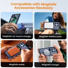 Samsung Galaxy S25 Ultra Magsafe Ring Case in Blue With Multi Features