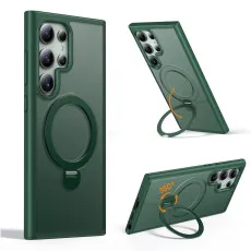 Samsung Galaxy S25 Ultra Magsafe Ring Case in Green With 360 strong ring