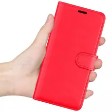 Magnetic flip phone cover for Nokia C32 In Red