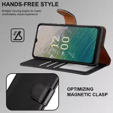 Nokia C32 magnetic flip cover with card holder